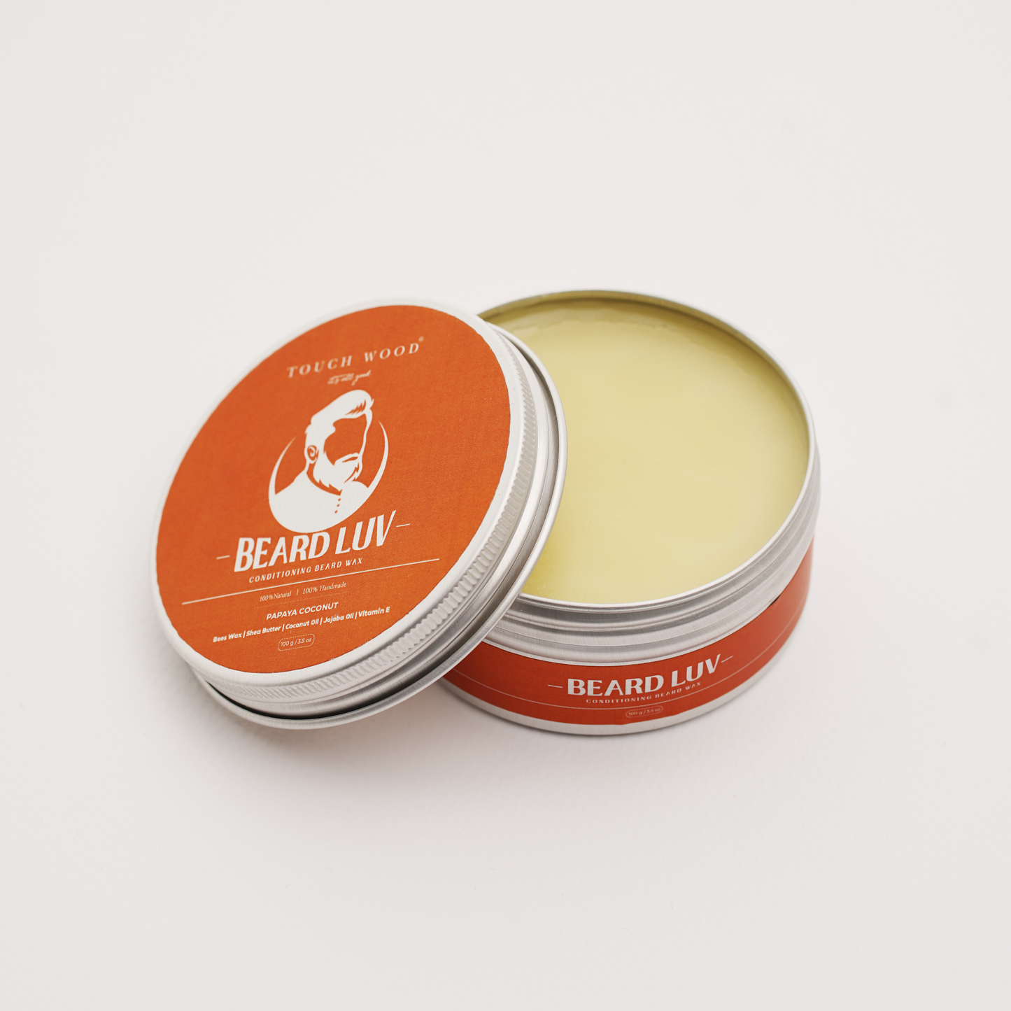 Beard Luv All-Natural Beard Wax- Papaya Coconut Scented